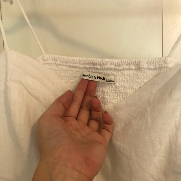 White linen tank from Abercrombie & Fitch (size L) - Picture 3 of 3